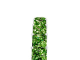 White gold Princess Cut Peridot Channel-Set Eternity Band with Prong Setting_11