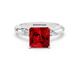 White gold Princess Cut Solitaire Diamond Engagement Ring with Twisted Pave Band and Four-Prong Setting