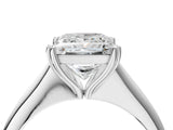 White gold Princess Cut Solitaire Diamond Ring with Six-Prong Setting and Classic Band_19
