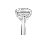 White gold Princess Cut Solitaire Diamond Ring with Six-Prong Setting and Classic Band_35