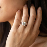 White gold Princess Cut Solitaire Engagement Ring with Cathedral Setting and Four-Prong Setting_26