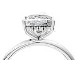 White gold Princess Cut Solitaire Engagement Ring with Four-Prong Setting and Classic Band_57