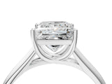 White gold Princess Cut Solitaire Engagement Ring with Tapered Band and Four-Prong Setting_7