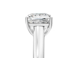 White gold Princess Cut Solitaire Engagement Ring with Tapered Band and Four-Prong Setting_8