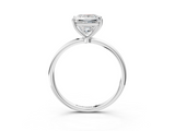 White gold Princess Cut Solitaire Engagement Ring with Thin Band and Four-Prong Setting_24
