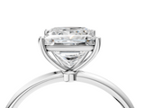 White gold Princess Cut Solitaire Engagement Ring with Thin Band and Four-Prong Setting_25