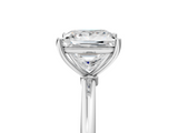 White gold Princess Cut Solitaire Engagement Ring with Thin Band and Four-Prong Setting_26