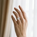 White gold Princess Cut Solitaire Engagement Ring with Thin Band and Four-Prong Setting_38