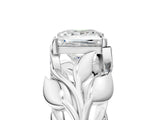 White gold Princess Cut Solitaire Leaf-Inspired Engagement Ring with Prong Setting_12
