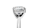 White gold Princess Cut Solitaire Ring with Four-Prong Setting on a Classic Band_59