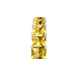 White gold Princess Cut Yellow Sapphire Channel-Set Eternity Band with Prong Setting_11
