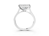 White gold Princess Diamond Cluster Halo Solitaire with Four-Prong Setting_80