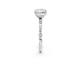 White gold Princess Diamond Pavé Band with Six-Prong Setting_29