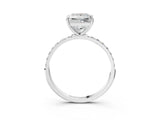 White gold Princess Diamond Pavé Band with Six-Prong Setting_30