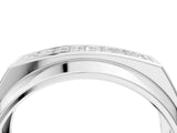 White gold Princess Diamond Pavé Panel Mens Band_4