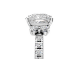 White gold Princess Diamond Three-Stone Pave Band with Four-Prong Setting_60