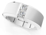 White gold Princess Diamond Two-Stone Mens Band_1