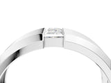 White gold Princess Diamond Two-Stone Mens Band_4