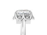 White gold Princess Halo Diamond Ring with Round Cluster Setting, Solitaire Band, and Four-Prong Setting_54