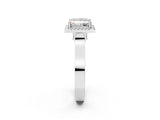 White gold Princess Halo Pave Split Shank Prong Setting Ring_41