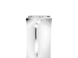 White gold Princess Solitaire Bezel Set Diamond Ring with Wide Band_32