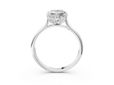 White gold Princess Solitaire Cathedral Diamond Ring with Six-Prong Setting_28