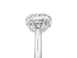White gold Princess Solitaire Cathedral Diamond Ring with Six-Prong Setting_30