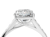 White gold Princess Solitaire Channel-Set Diamond Engagement Ring with Four-Prong Setting_36