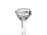 White gold Princess Solitaire Diamond Engagement Ring with Four-Prong Setting on a Classic Band_28