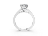 White gold Princess Solitaire Diamond Ring with Channel-Set Band and Four-Prong Setting_26