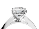 White gold Princess Solitaire Diamond Ring with Channel-Set Band and Four-Prong Setting_27