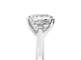 White gold Princess Solitaire Diamond Ring with Four-Prong Setting and Classic Band_28