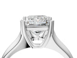 White gold Princess Solitaire Diamond Ring with Six-Prong Cathedral Setting_36