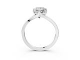 White gold Princess Solitaire Diamond Ring with Six-Prong Setting and Tapered Band_27
