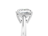 White gold Princess Solitaire Diamond Ring with Split Shank and Four-Prong Setting_25