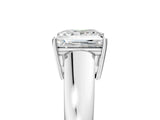 White gold Princess Solitaire Diamond Ring with Tapered Band and Four-Prong Setting_54