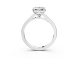 White gold Princess Solitaire Pavé Band with Four-Prong Setting_47