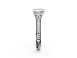 White gold Princess Solitaire Pave Split Shank Engagement Ring with Six-Prong Setting_49