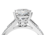White gold Princess Solitaire Pave Split Shank Engagement Ring with Six-Prong Setting_51