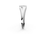 White gold Princess Solitaire Tension Set Diamond Ring_22