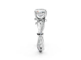 White gold Princess Solitaire Twist Band with Pavé Accents and Four-Prong Setting_22