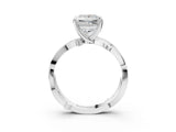 White gold Princess Solitaire Twist Band with Pavé Accents and Four-Prong Setting_23