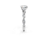 White gold Princess Solitaire Twisted Pave Band with Four-Prong Setting_25
