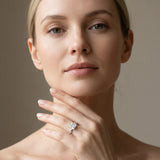 White gold Princess Solitaire Twisted Pave Band with Four-Prong Setting_36