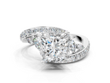 White gold Princess Solitaire with Pavé Twist Band and Four-Prong Setting_88