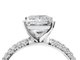 White gold Princess Solitaire with Pave Band and Four-Prong Setting_39