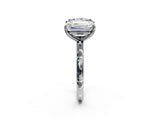 White gold Princess and Emerald Cut Toi Moi Ring with Prong Setting_52