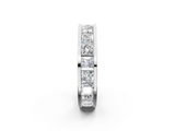 White gold Princess cut diamond Eternity Band with Channel Set_52