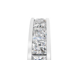 White gold Princess cut diamond Eternity Band with Channel Set_54
