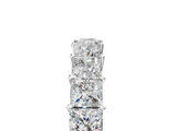 White gold Princess cut diamond Eternity Band with Shared Prong Setting_37